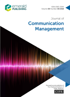 Cover of Journal of Communication Management