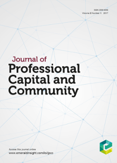 Cover of Journal of Professional Capital and Community