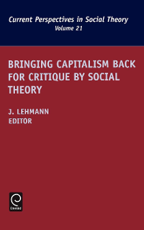Cover of Bringing Capitalism Back for Critique by Social Theory