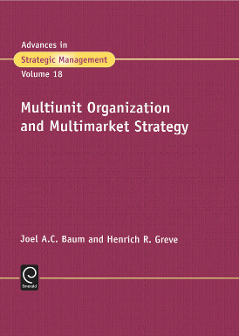 Cover of Multiunit Organization and Multimarket Strategy