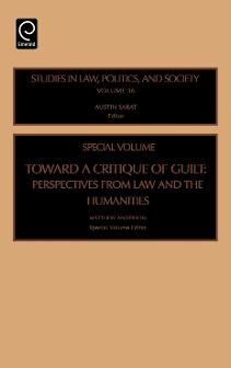 Cover of Toward a Critique of Guilt: Perspectives from Law and the Humanities