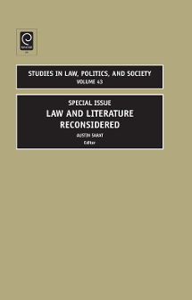 Cover of Special Issue Law and Literature Reconsidered