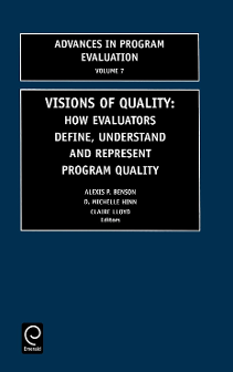 Cover of Vision of Quality: How Evaluators Define, Understand and Represent Program Quality
