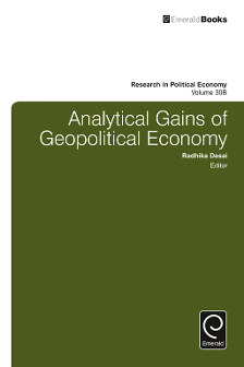 Cover of Analytical Gains of Geopolitical Economy