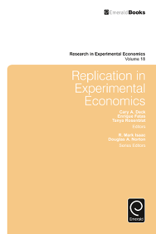 Cover of Replication in Experimental Economics
