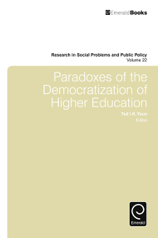 Cover of Paradoxes of the Democratization of Higher Education