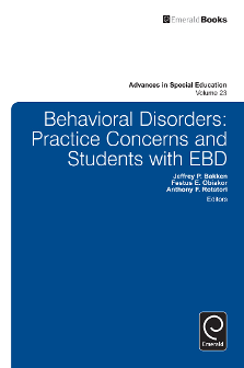 Cover of Behavioral Disorders: Practice Concerns and Students with EBD