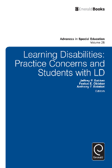 Cover of Learning Disabilities: Practice Concerns And Students With LD