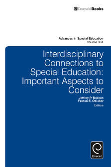 Cover of Interdisciplinary Connections to Special Education: Important Aspects to Consider