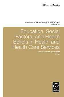 Cover of Education, Social Factors, and Health Beliefs in Health and Health Care Services