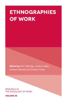 Cover of Ethnographies of Work