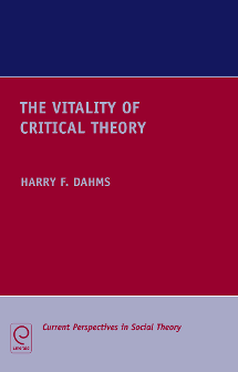 Cover of The Vitality Of Critical Theory