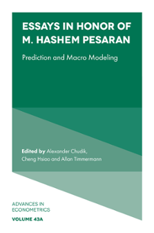 Cover of Essays in Honor of M. Hashem Pesaran: Prediction and Macro Modeling