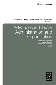 Cover of Advances in Library Administration and Organization