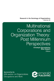 Cover of Multinational Corporations and Organization Theory: Post Millennium Perspectives