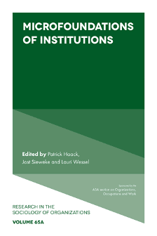 Cover of Microfoundations of Institutions
