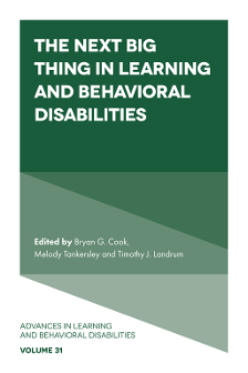Cover of The Next Big Thing in Learning and Behavioral Disabilities