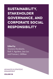 Cover of Sustainability, Stakeholder Governance, and Corporate Social Responsibility