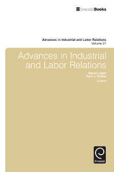 Cover of Advances in Industrial and Labor Relations