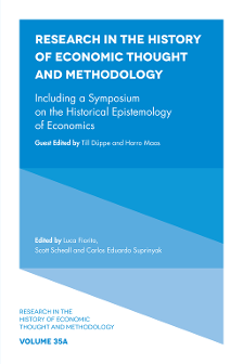 Cover of Including a Symposium on the Historical Epistemology of Economics