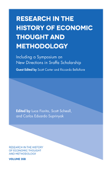 Cover of Including a Symposium on New Directions in Sraffa Scholarship