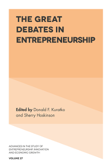 Cover of The Great Debates in Entrepreneurship