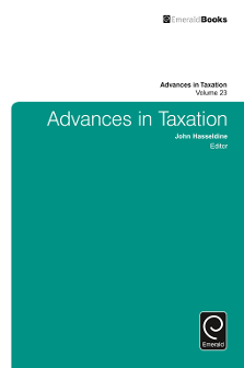 Cover of Advances in Taxation