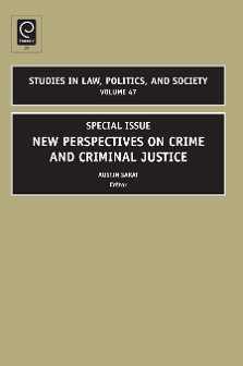 Cover of Special Issue New Perspectives on Crime and Criminal Justice