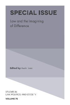 Cover of Special Issue: Law and the Imagining of Difference