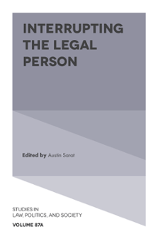 Cover of Interrupting the Legal Person