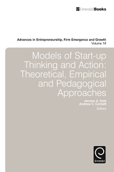 Cover of Models of Start-up Thinking and Action: Theoretical, Empirical and Pedagogical Approaches