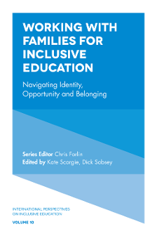 Cover of Working with Families for Inclusive Education