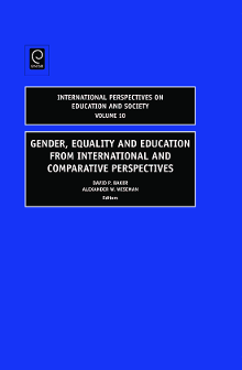 Cover of Gender, Equality and Education from International and Comparative Perspectives
