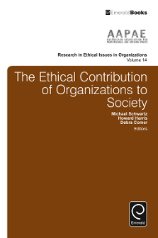 Cover of The Ethical Contribution of Organizations to Society
