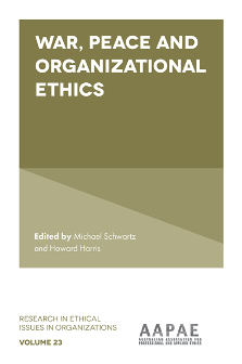 Cover of War, Peace and Organizational Ethics