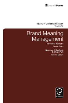 Cover of Brand Meaning Management