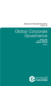 Cover of Global Corporate Governance