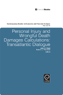 Cover of Personal Injury and Wrongful Death Damages Calculations: Transatlantic Dialogue
