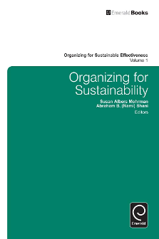 Cover of Organizing for Sustainability