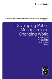 Cover of Developing Public Managers for a Changing World
