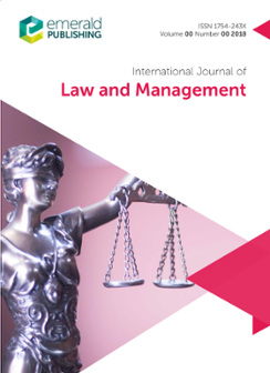 Cover of International Journal of Law and Management