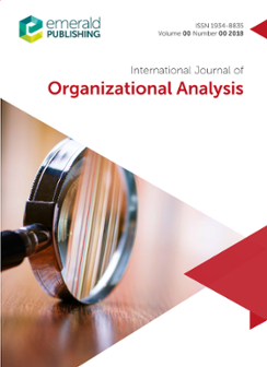 Cover of International Journal of Organizational Analysis