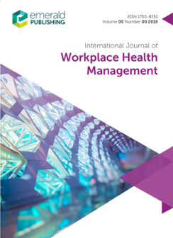 Cover of International Journal of Workplace Health Management