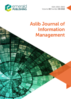 Cover of Aslib Journal of Information Management
