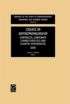 Cover of Issues in Entrepeneurship