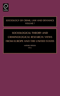 Cover of Sociological Theory and Criminological Research