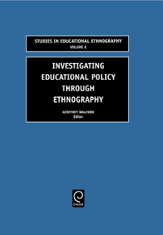 Cover of Investigating Educational Policy Through Ethnography