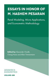 Cover of Essays in Honor of M. Hashem Pesaran: Panel Modeling, Micro Applications, and Econometric Methodology