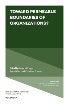 Cover of Toward Permeable Boundaries of Organizations?