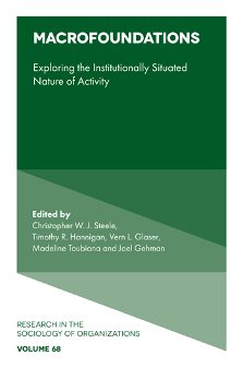 Cover of Macrofoundations: Exploring the Institutionally Situated Nature of Activity